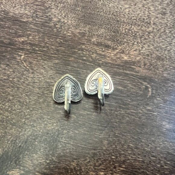 Brighton Silver Meridian Heart Earrings with Crystals – Silver Leverback - Picture 5 of 9